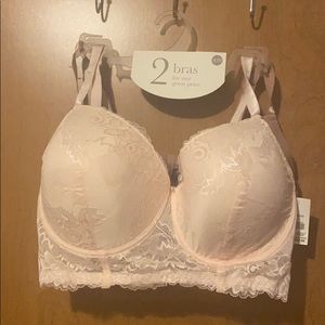 Two bras sized 42D.